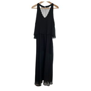 DO+BE Black flowy maxi dress size small